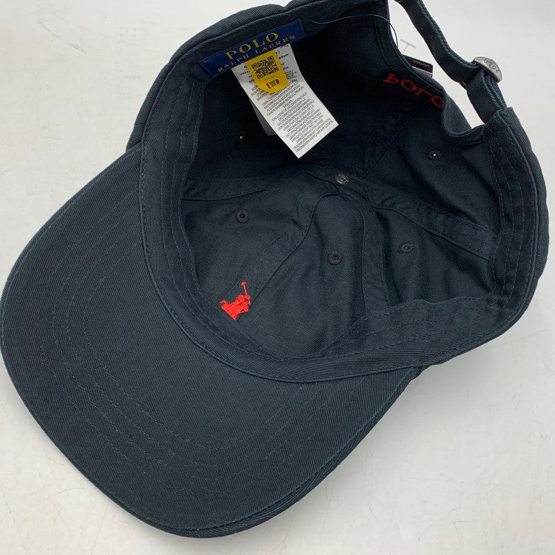 【中古品】【メンズ/レディース】 POLO RALPH LAUREN ポロ・ラルフローレン CHINO SPORT CAP チノ スポーツ キャップ 帽子 185-260704-kh-21-izu サイズ：ONE SIZE カラー：ブラック 万代Net店