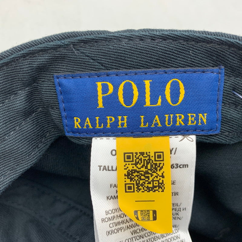 【中古品】【メンズ/レディース】 POLO RALPH LAUREN ポロ・ラルフローレン CHINO SPORT CAP チノ スポーツ キャップ 帽子 185-260704-kh-21-izu サイズ：ONE SIZE カラー：ブラック 万代Net店