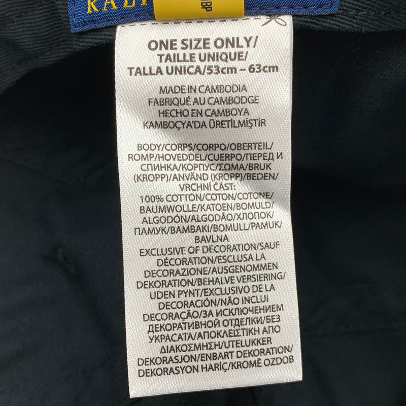【中古品】【メンズ/レディース】 POLO RALPH LAUREN ポロ・ラルフローレン CHINO SPORT CAP チノ スポーツ キャップ 帽子 185-260704-kh-21-izu サイズ：ONE SIZE カラー：ブラック 万代Net店