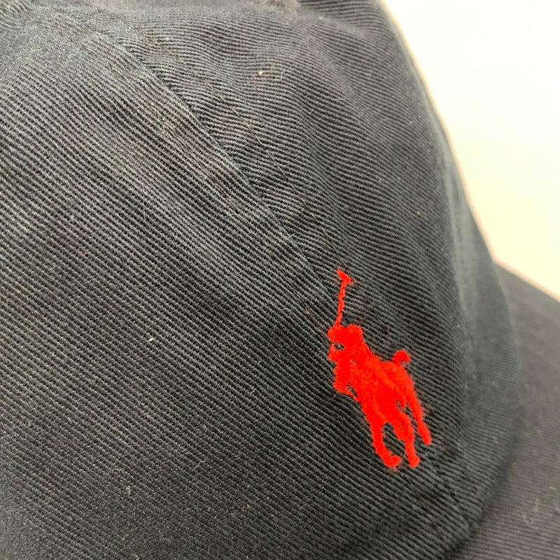 【中古品】【メンズ/レディース】 POLO RALPH LAUREN ポロ・ラルフローレン CHINO SPORT CAP チノ スポーツ キャップ 帽子 185-260704-kh-21-izu サイズ：ONE SIZE カラー：ブラック 万代Net店