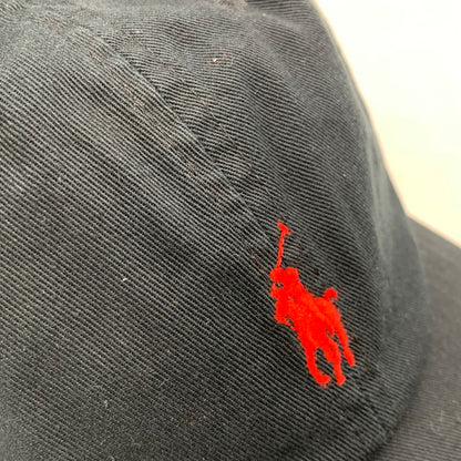 【中古品】【メンズ/レディース】 POLO RALPH LAUREN ポロ・ラルフローレン CHINO SPORT CAP チノ スポーツ キャップ 帽子 185-260704-kh-21-izu サイズ：ONE SIZE カラー：ブラック 万代Net店