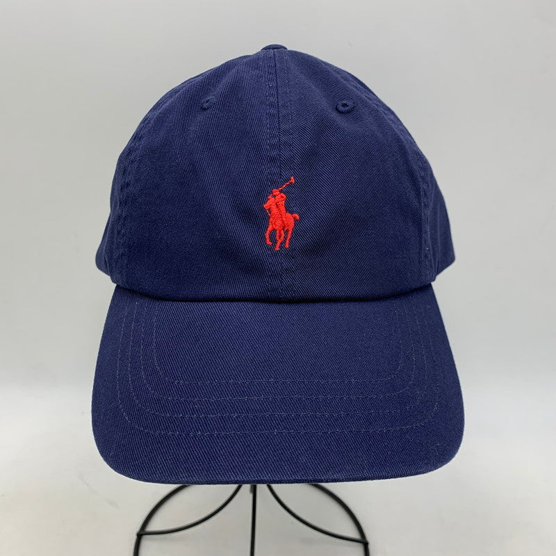 【中古品】【メンズ/レディース】 POLO RALPH LAUREN ポロ・ラルフローレン CHINO SPORT CAP チノ スポーツ キャップ 帽子 185-260704-kh-20-izu サイズ：ONE SIZE カラー：ネイビー 万代Net店