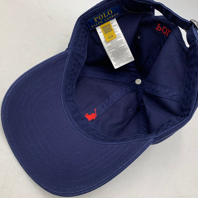 【中古品】【メンズ/レディース】 POLO RALPH LAUREN ポロ・ラルフローレン CHINO SPORT CAP チノ スポーツ キャップ 帽子 185-260704-kh-20-izu サイズ：ONE SIZE カラー：ネイビー 万代Net店