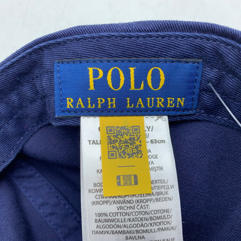 【中古品】【メンズ/レディース】 POLO RALPH LAUREN ポロ・ラルフローレン CHINO SPORT CAP チノ スポーツ キャップ 帽子 185-260704-kh-20-izu サイズ：ONE SIZE カラー：ネイビー 万代Net店