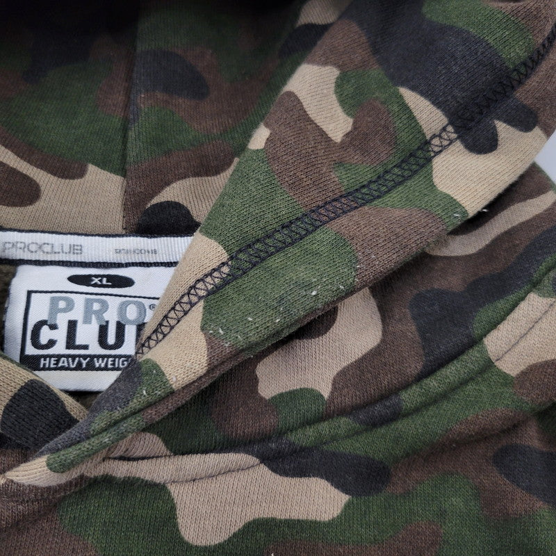 【中古品】【メンズ】 PRO CLUB プロクラブ HEAVY WEIGHT HOODED SWEATSHIRT ヘビー ウェイト フーデッド スウェットシャツ トップス 長袖 142-260710-cs-20-izu サイズ：XL カラー：マルチ 万代Net店