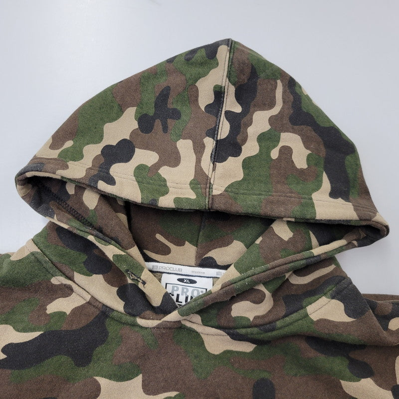 【中古品】【メンズ】 PRO CLUB プロクラブ HEAVY WEIGHT HOODED SWEATSHIRT ヘビー ウェイト フーデッド スウェットシャツ トップス 長袖 142-260710-cs-20-izu サイズ：XL カラー：マルチ 万代Net店
