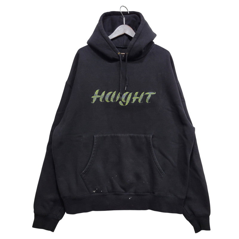 【中古品】【メンズ】 HAIGHT×GRINDLODGE ヘイト×グラインドロッジ FRESH LEAF HOODIE フレッシュ リーフ フーディー トップス 長袖 142-260710-cs-19-izu サイズ：XL カラー：ブラック 万代Net店