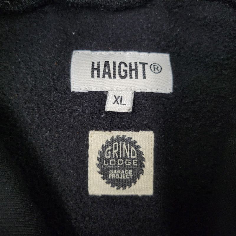 【中古品】【メンズ】 HAIGHT×GRINDLODGE ヘイト×グラインドロッジ FRESH LEAF HOODIE フレッシュ リーフ フーディー トップス 長袖 142-260710-cs-19-izu サイズ：XL カラー：ブラック 万代Net店