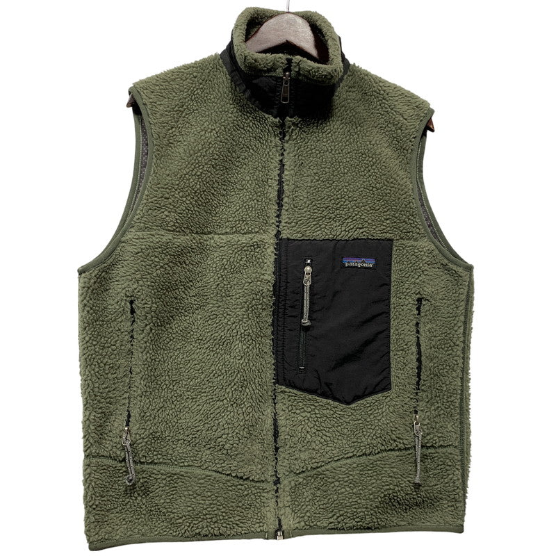 【中古品】【メンズ】 patagonia パタゴニア CLASSIC RETRO-X VEST 23044 クラシック レトロX ベスト USA製 144-260628-as-26-izu サイズ：M カラー：グリーン 万代Net店