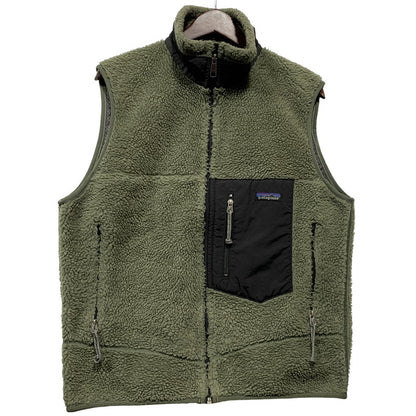 【中古品】【メンズ】 patagonia パタゴニア CLASSIC RETRO-X VEST 23044 クラシック レトロX ベスト USA製 144-260628-as-26-izu サイズ：M カラー：グリーン 万代Net店