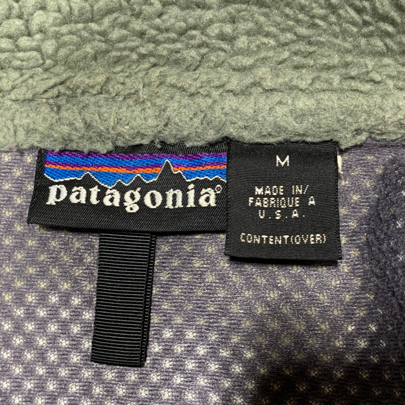 【中古品】【メンズ】 patagonia パタゴニア CLASSIC RETRO-X VEST 23044 クラシック レトロX ベスト USA製 144-260628-as-26-izu サイズ：M カラー：グリーン 万代Net店