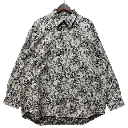 【中古品】【メンズ】 HARE ハレ HA020032TO JACQUARD FLOUR L S SHIRT ジャガード フラワー ロングスリーブ シャツ トップス 長袖 147-260720-ya-06-izu サイズ：M カラー：グレー 万代Net店