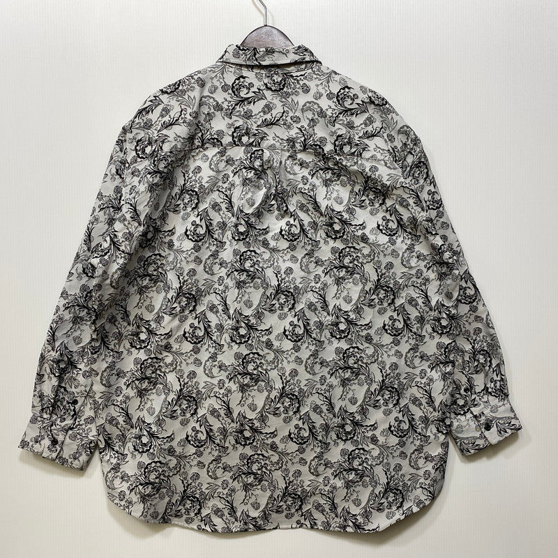 【中古品】【メンズ】 HARE ハレ HA020032TO JACQUARD FLOUR L S SHIRT ジャガード フラワー ロングスリーブ シャツ トップス 長袖 147-260720-ya-06-izu サイズ：M カラー：グレー 万代Net店