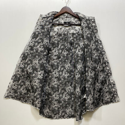 【中古品】【メンズ】 HARE ハレ HA020032TO JACQUARD FLOUR L S SHIRT ジャガード フラワー ロングスリーブ シャツ トップス 長袖 147-260720-ya-06-izu サイズ：M カラー：グレー 万代Net店
