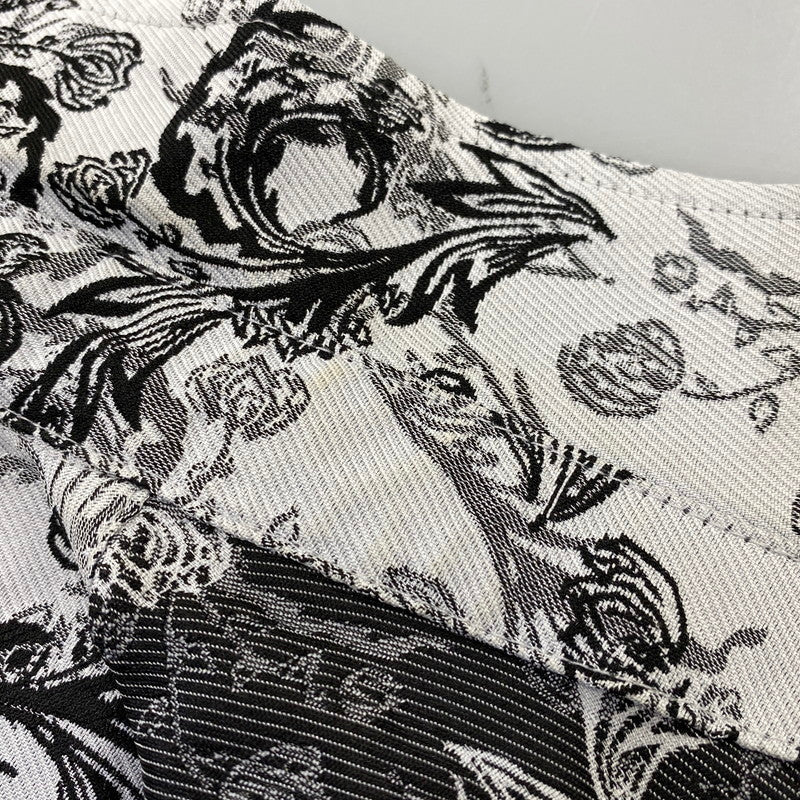 【中古品】【メンズ】 HARE ハレ HA020032TO JACQUARD FLOUR L S SHIRT ジャガード フラワー ロングスリーブ シャツ トップス 長袖 147-260720-ya-06-izu サイズ：M カラー：グレー 万代Net店