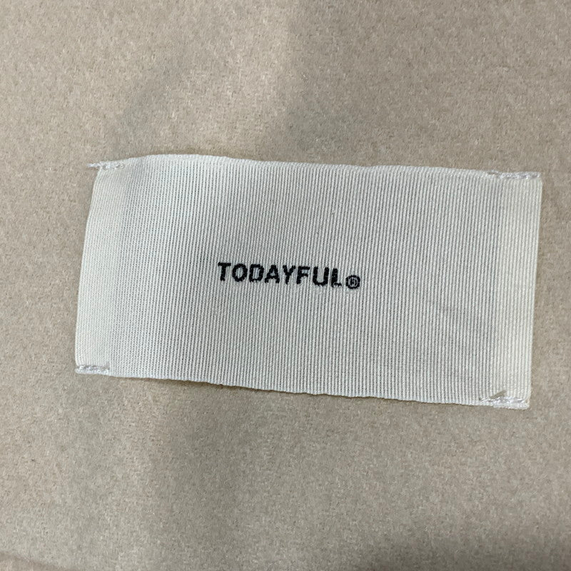 【中古品】【レディース】 TODAYFUL トゥデイフル WOOL ZIP BLOUSON 12320201 ウール ジップ ブルゾン アウター 168-260628-as-29-izu サイズ：38 カラー：アイボリー 万代Net店