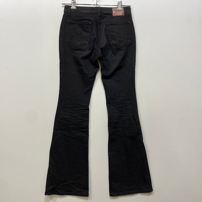 【中古品】【メンズ】 LMOOD エルムード FLARE DENIM PANTS フレア デニム パンツ ボトムス 158-260704-kh-15-izu サイズ：38 カラー：ブラック 万代Net店