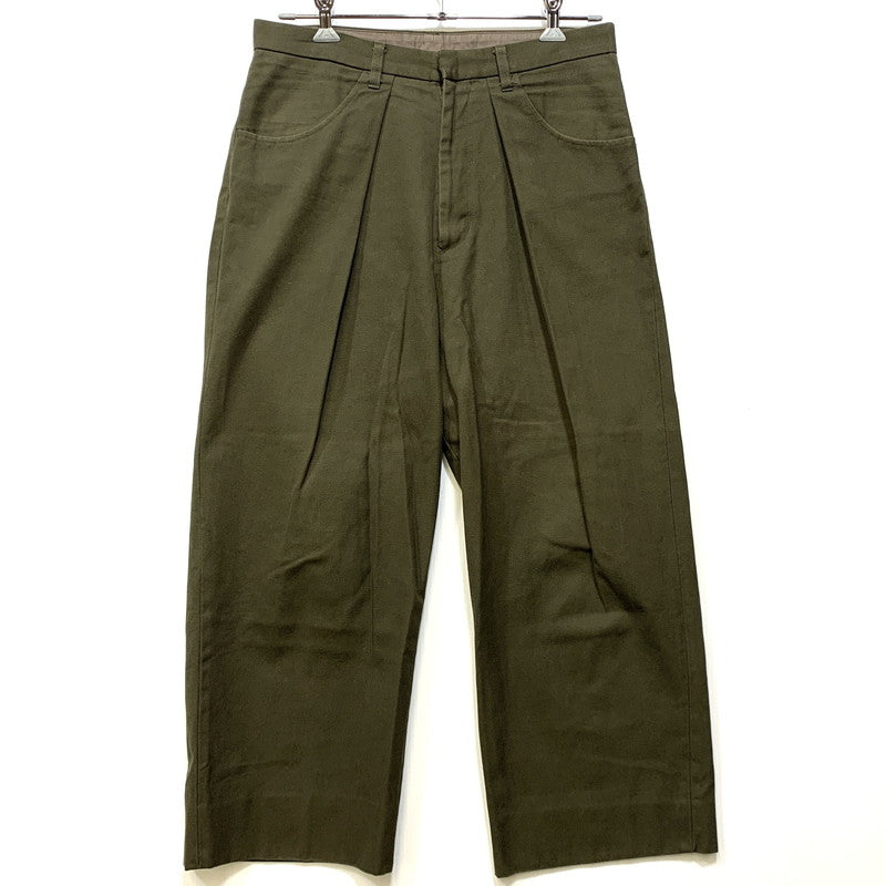 【中古品】【メンズ】 UNUSED アンユーズド DUCK WIDE PANTS UW0611 ダックワイドパンツ 151-260702-as-04-izu サイズ：3 カラー：カーキ 万代Net店