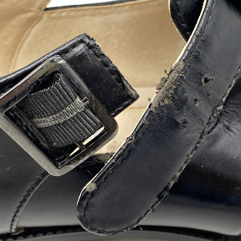 【現状渡し品】【メンズ】 STACY ADAMS ステイシーアダムス 25112-001 LEATHER GURKHA SANDAL レザー グルカ サンダル 靴 164-260628-kh-01-izu サイズ：9M カラー：ブラック 万代Net店