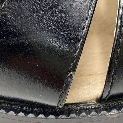 【現状渡し品】【メンズ】 STACY ADAMS ステイシーアダムス 25112-001 LEATHER GURKHA SANDAL レザー グルカ サンダル 靴 164-260628-kh-01-izu サイズ：9M カラー：ブラック 万代Net店