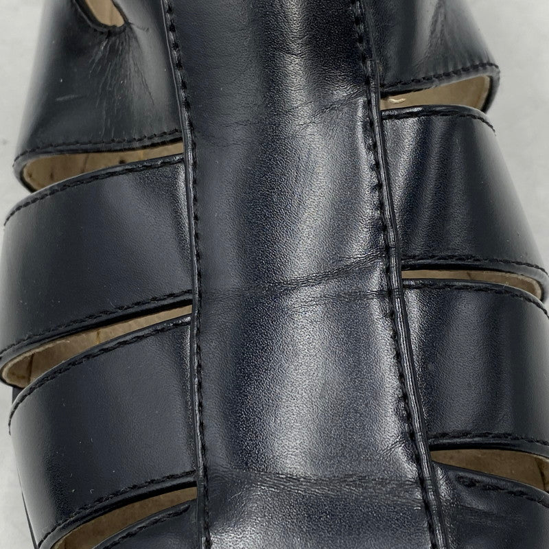 【現状渡し品】【メンズ】 STACY ADAMS ステイシーアダムス 25112-001 LEATHER GURKHA SANDAL レザー グルカ サンダル 靴 164-260628-kh-01-izu サイズ：9M カラー：ブラック 万代Net店