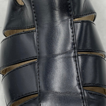 【現状渡し品】【メンズ】 STACY ADAMS ステイシーアダムス 25112-001 LEATHER GURKHA SANDAL レザー グルカ サンダル 靴 164-260628-kh-01-izu サイズ：9M カラー：ブラック 万代Net店