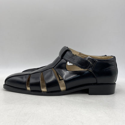 【現状渡し品】【メンズ】 STACY ADAMS ステイシーアダムス 25112-001 LEATHER GURKHA SANDAL レザー グルカ サンダル 靴 164-260628-kh-01-izu サイズ：9M カラー：ブラック 万代Net店