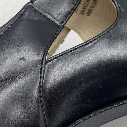【現状渡し品】【メンズ】 STACY ADAMS ステイシーアダムス 25112-001 LEATHER GURKHA SANDAL レザー グルカ サンダル 靴 164-260628-kh-01-izu サイズ：9M カラー：ブラック 万代Net店
