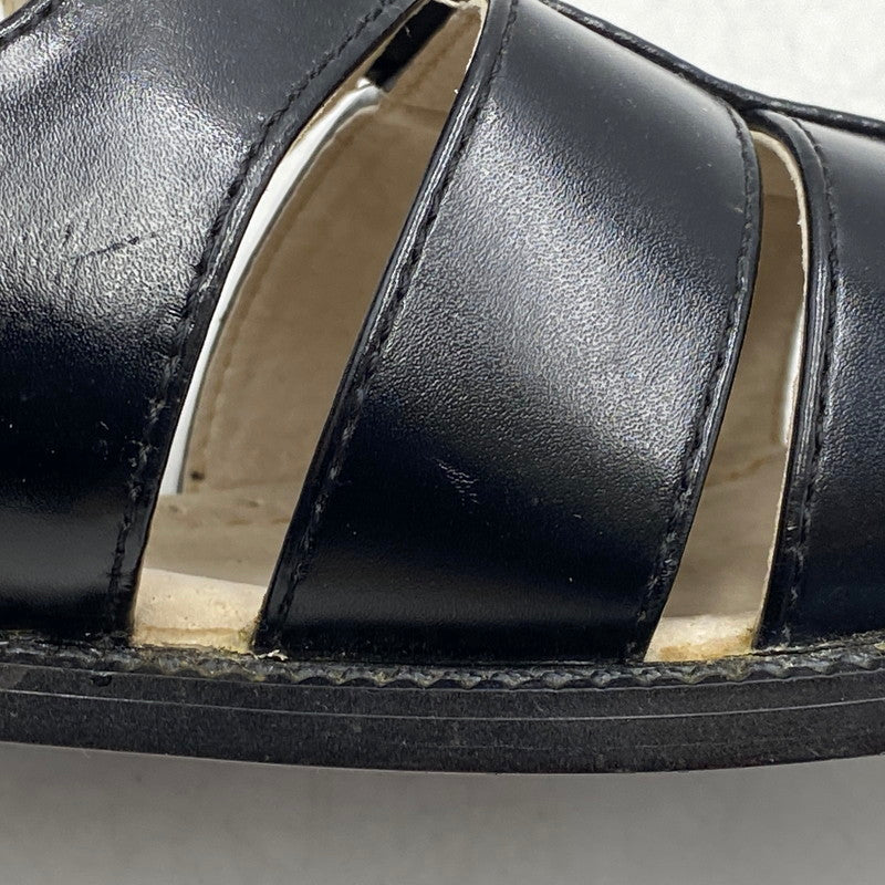 【現状渡し品】【メンズ】 STACY ADAMS ステイシーアダムス 25112-001 LEATHER GURKHA SANDAL レザー グルカ サンダル 靴 164-260628-kh-01-izu サイズ：9M カラー：ブラック 万代Net店