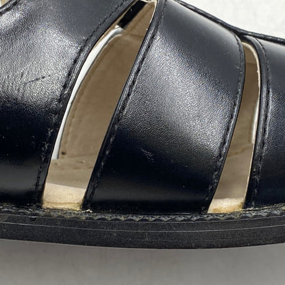 【現状渡し品】【メンズ】 STACY ADAMS ステイシーアダムス 25112-001 LEATHER GURKHA SANDAL レザー グルカ サンダル 靴 164-260628-kh-01-izu サイズ：9M カラー：ブラック 万代Net店