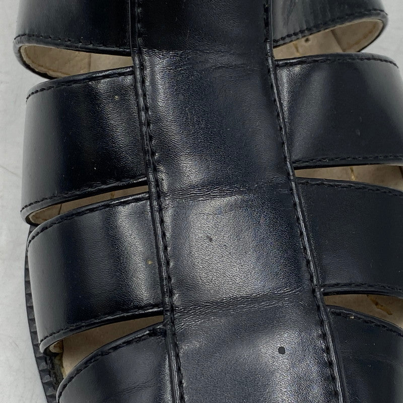 【現状渡し品】【メンズ】 STACY ADAMS ステイシーアダムス 25112-001 LEATHER GURKHA SANDAL レザー グルカ サンダル 靴 164-260628-kh-01-izu サイズ：9M カラー：ブラック 万代Net店