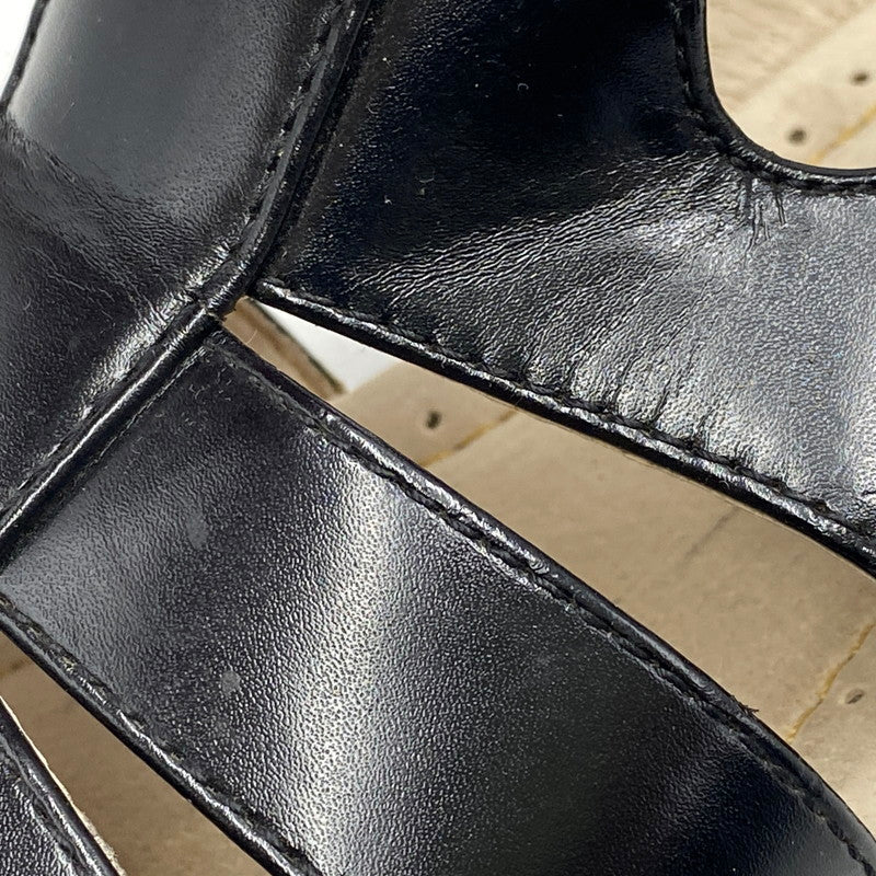 【現状渡し品】【メンズ】 STACY ADAMS ステイシーアダムス 25112-001 LEATHER GURKHA SANDAL レザー グルカ サンダル 靴 164-260628-kh-01-izu サイズ：9M カラー：ブラック 万代Net店