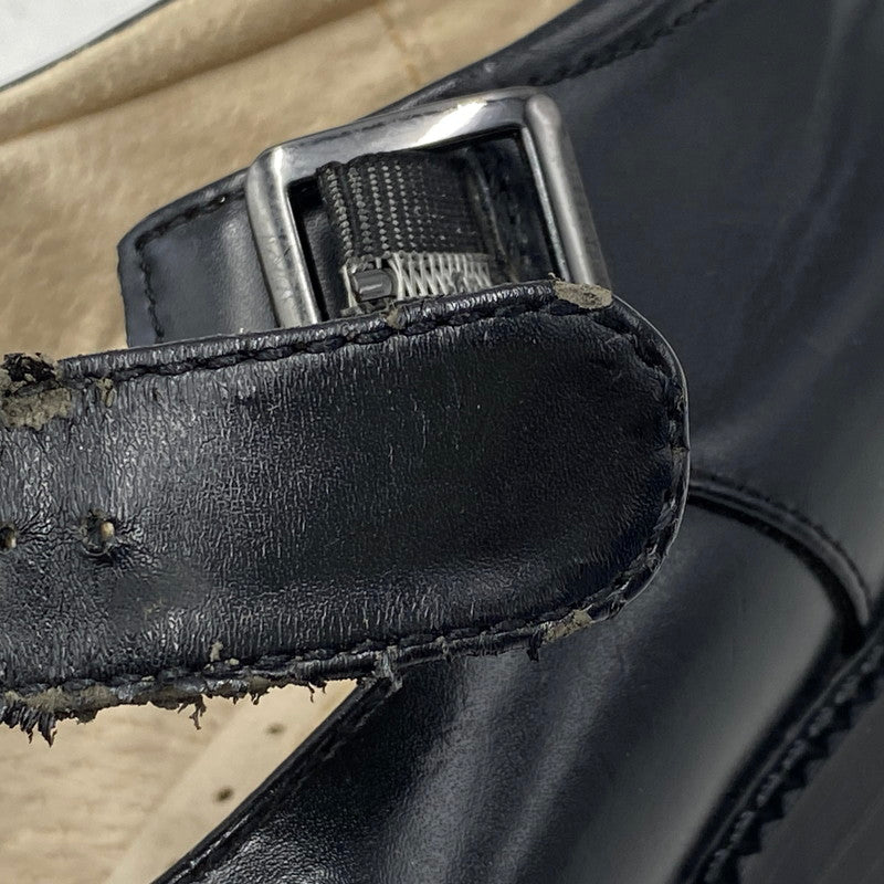 【現状渡し品】【メンズ】 STACY ADAMS ステイシーアダムス 25112-001 LEATHER GURKHA SANDAL レザー グルカ サンダル 靴 164-260628-kh-01-izu サイズ：9M カラー：ブラック 万代Net店
