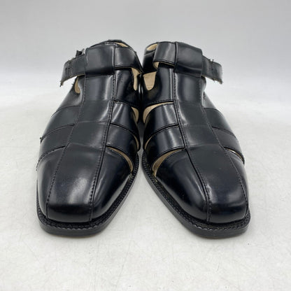 【現状渡し品】【メンズ】 STACY ADAMS ステイシーアダムス 25112-001 LEATHER GURKHA SANDAL レザー グルカ サンダル 靴 164-260628-kh-01-izu サイズ：9M カラー：ブラック 万代Net店