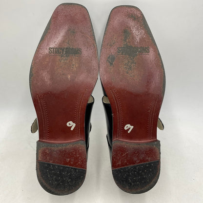 【現状渡し品】【メンズ】 STACY ADAMS ステイシーアダムス 25112-001 LEATHER GURKHA SANDAL レザー グルカ サンダル 靴 164-260628-kh-01-izu サイズ：9M カラー：ブラック 万代Net店