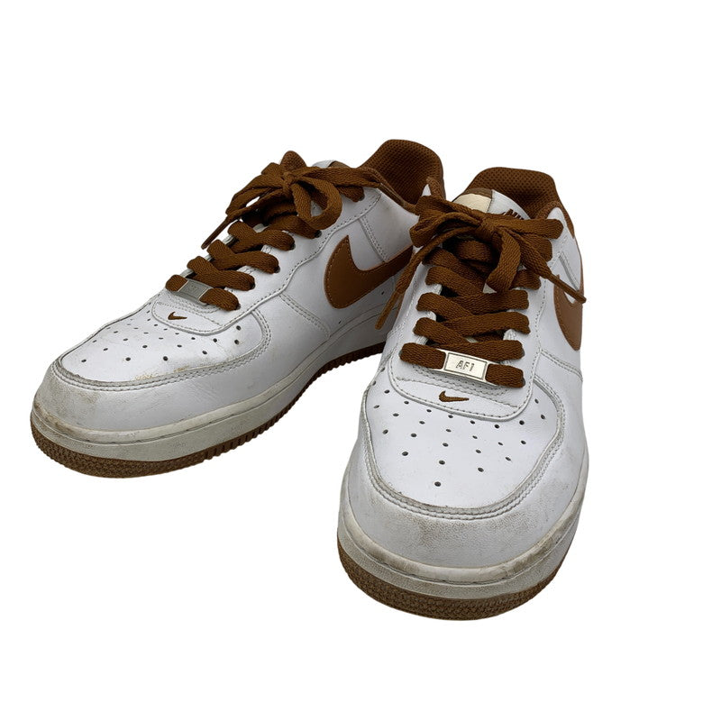 【中古品】【メンズ/レディース】 NIKE ナイキ DH7561-100 AIR FORCE 1 LOW '07 エア フォース ワン ロー スニーカー シューズ 靴 160-260705-cs-04-izu サイズ：25cm カラー：WHITE/PECAN-WHITE 万代Net店