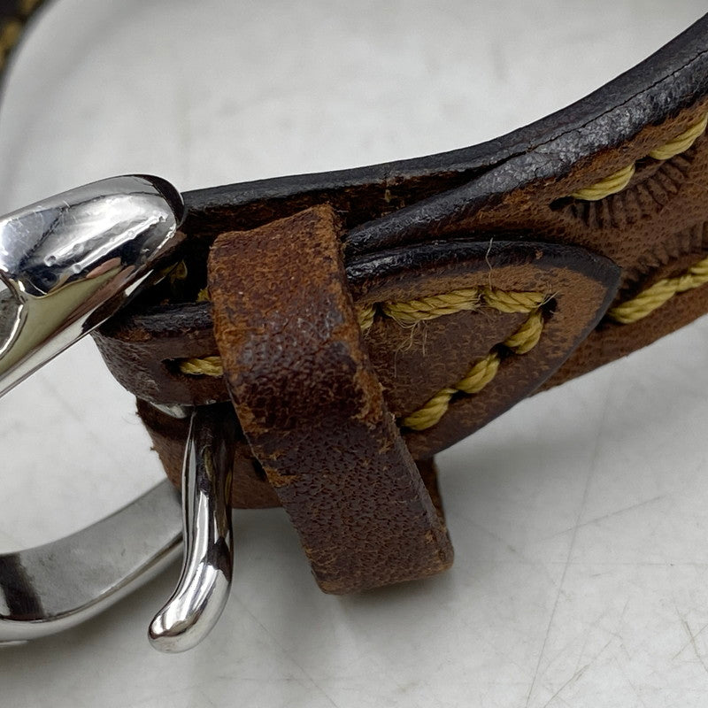 【中古品】【メンズ/レディース】 SAAD サード HOWLITE DIAL LEATHER BAND SQUARE ANALOG WATCH ハウライト ダイヤル レザー バンド アナログ ウォッチ 時計 197-260628-kh-07-izu カラー：ブラウン 万代Net店