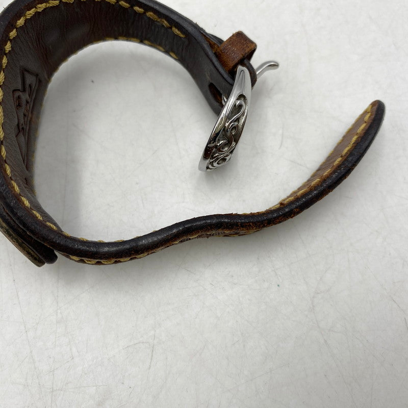 【中古品】【メンズ/レディース】 SAAD サード HOWLITE DIAL LEATHER BAND SQUARE ANALOG WATCH ハウライト ダイヤル レザー バンド アナログ ウォッチ 時計 197-260628-kh-07-izu カラー：ブラウン 万代Net店