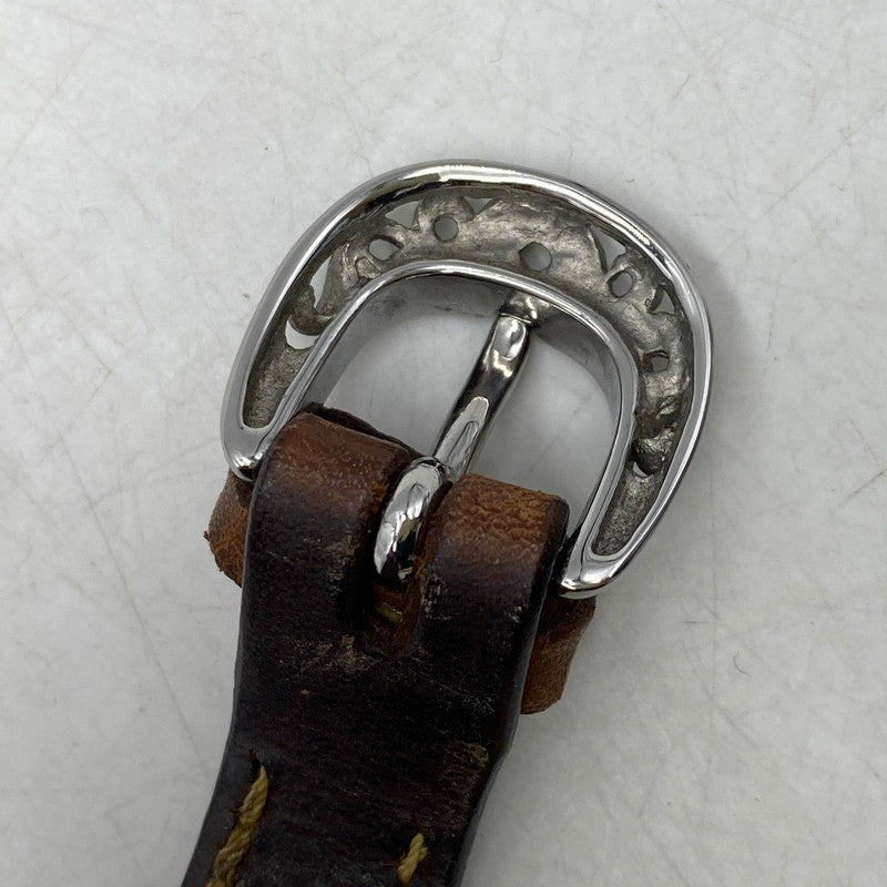 【中古品】【メンズ/レディース】 SAAD サード HOWLITE DIAL LEATHER BAND SQUARE ANALOG WATCH ハウライト ダイヤル レザー バンド アナログ ウォッチ 時計 197-260628-kh-07-izu カラー：ブラウン 万代Net店