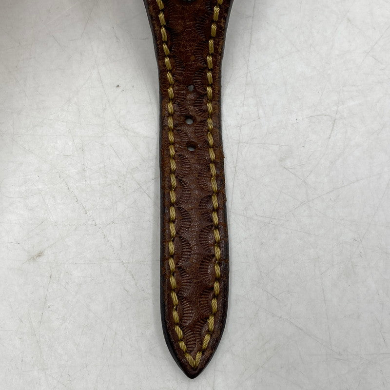 【中古品】【メンズ/レディース】 SAAD サード HOWLITE DIAL LEATHER BAND SQUARE ANALOG WATCH ハウライト ダイヤル レザー バンド アナログ ウォッチ 時計 197-260628-kh-07-izu カラー：ブラウン 万代Net店