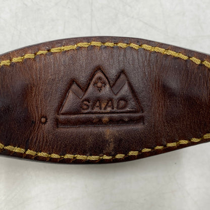 【中古品】【メンズ/レディース】 SAAD サード HOWLITE DIAL LEATHER BAND SQUARE ANALOG WATCH ハウライト ダイヤル レザー バンド アナログ ウォッチ 時計 197-260628-kh-07-izu カラー：ブラウン 万代Net店