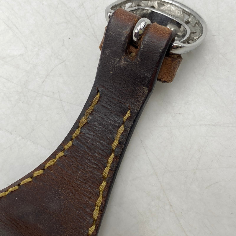 【中古品】【メンズ/レディース】 SAAD サード HOWLITE DIAL LEATHER BAND SQUARE ANALOG WATCH ハウライト ダイヤル レザー バンド アナログ ウォッチ 時計 197-260628-kh-07-izu カラー：ブラウン 万代Net店