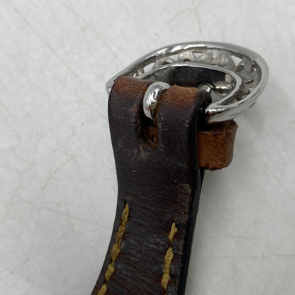 【中古品】【メンズ/レディース】 SAAD サード HOWLITE DIAL LEATHER BAND SQUARE ANALOG WATCH ハウライト ダイヤル レザー バンド アナログ ウォッチ 時計 197-260628-kh-07-izu カラー：ブラウン 万代Net店