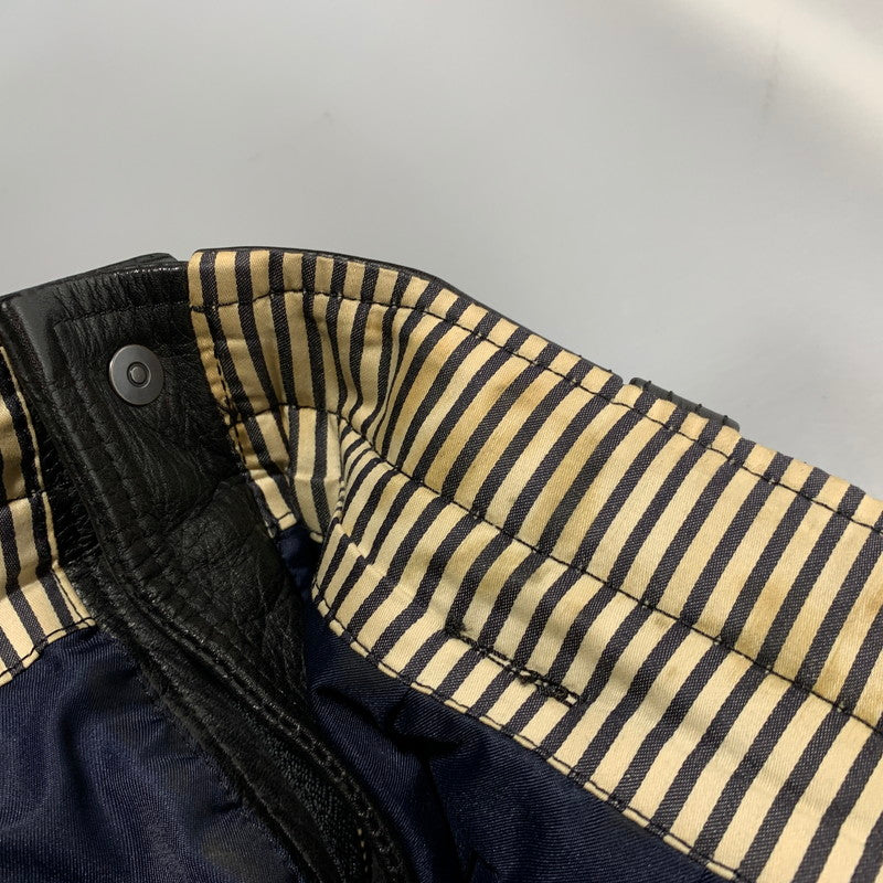 【中古品】【メンズ】 KUSHITANI クシタニ COW LEATHER RIDERS PANTS カウレザー ライダースパンツ 157-260629-as-01-izu サイズ：L カラー：ブラック 万代Net店