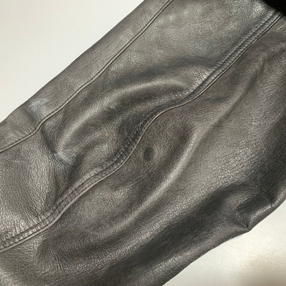 【中古品】【メンズ】 KUSHITANI クシタニ COW LEATHER RIDERS PANTS カウレザー ライダースパンツ 157-260629-as-01-izu サイズ：L カラー：ブラック 万代Net店