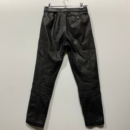 【中古品】【メンズ】 KUSHITANI クシタニ COW LEATHER RIDERS PANTS カウレザー ライダースパンツ 157-260629-as-01-izu サイズ：L カラー：ブラック 万代Net店