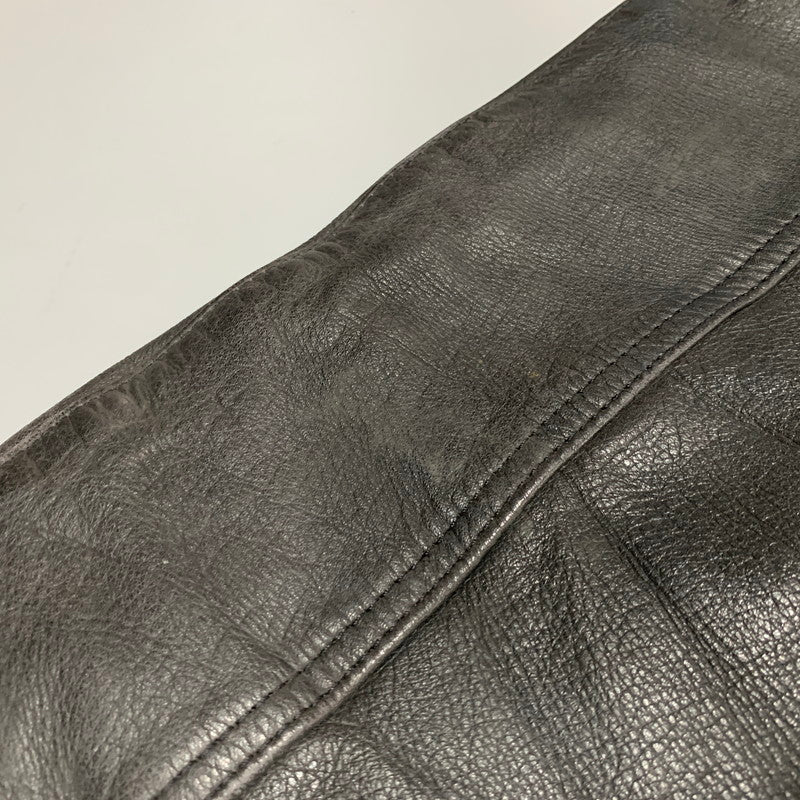 【中古品】【メンズ】 KUSHITANI クシタニ COW LEATHER RIDERS PANTS カウレザー ライダースパンツ 157-260629-as-01-izu サイズ：L カラー：ブラック 万代Net店