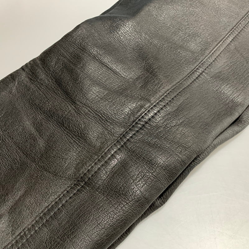 【中古品】【メンズ】 KUSHITANI クシタニ COW LEATHER RIDERS PANTS カウレザー ライダースパンツ 157-260629-as-01-izu サイズ：L カラー：ブラック 万代Net店