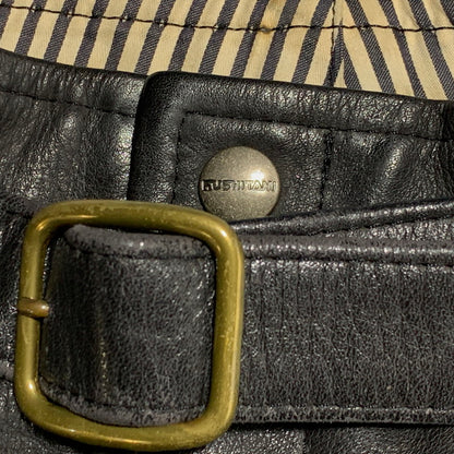 【中古品】【メンズ】 KUSHITANI クシタニ COW LEATHER RIDERS PANTS カウレザー ライダースパンツ 157-260629-as-01-izu サイズ：L カラー：ブラック 万代Net店