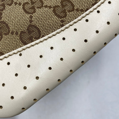 【中古品】【メンズ/レディース】 GUCCI グッチ 147671 GG CANVAS SHOULDER BAG ジージー キャンバス ショルダー バッグ カバン 鞄 180-260629-cs-09-izu カラー：ブラウン×アイボリー 万代Net店